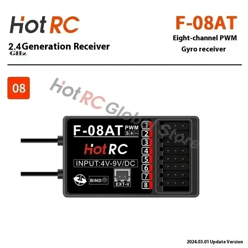 HOTRC 2.4Ghz 4/6/8 Channel F-0 - огляд і ціна Drone Racing Receiver