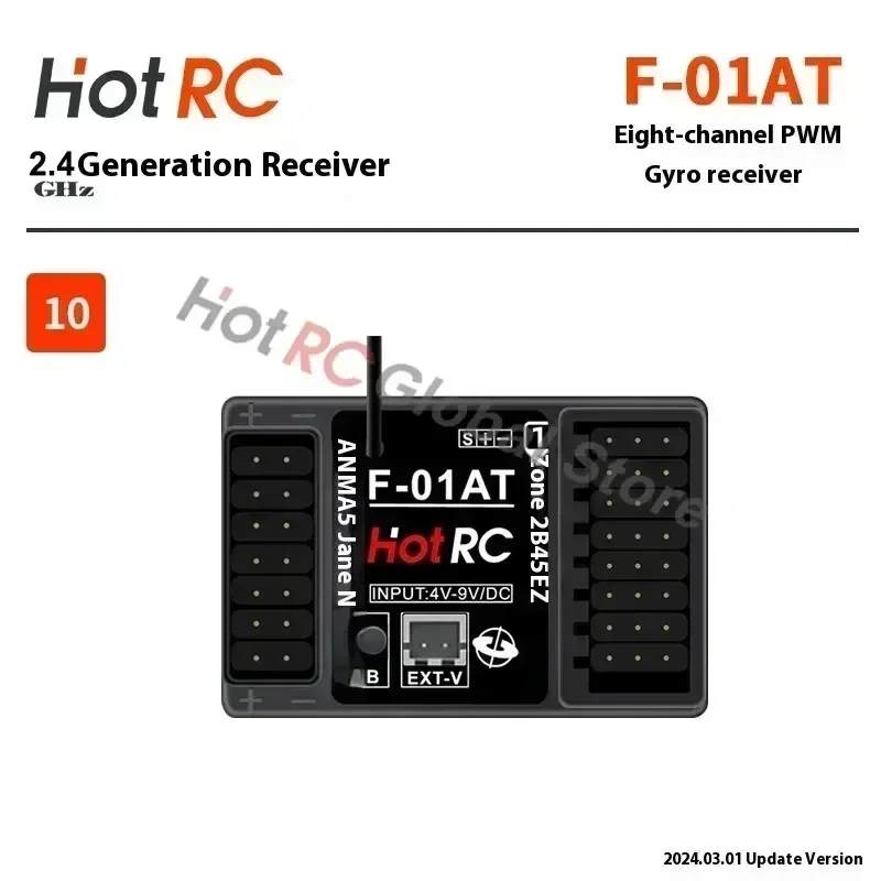 HOTRC 2.4Ghz 4/6/8 Channel F-0 - огляд і ціна Drone Racing Receiver